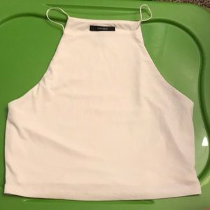 White crop top
